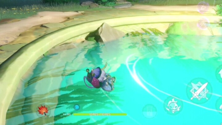 About the fact that I jumped in the water all afternoon