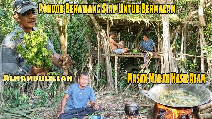 PONDOK BERAWANG SIAP UNTUK BERMALAM || MASAK MAKAN HASIL ALAM