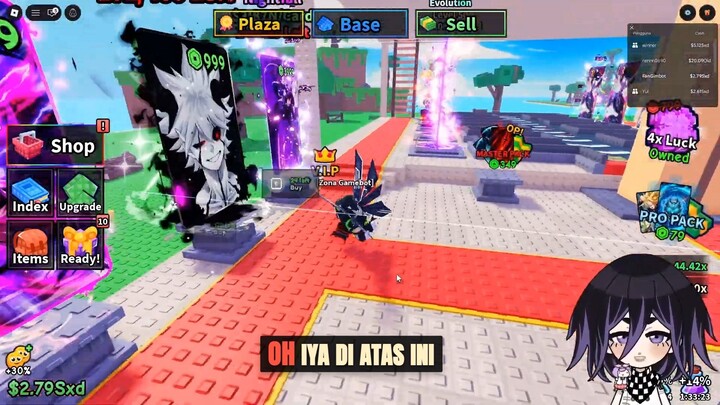 Momen seru saat kita taklukkan kartu evo termahal dan dapet admin pack di Roblox
