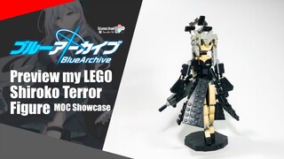 Preview my LEGO Blue Archive Shiroko Terror Figure MOC | Somchai Ud