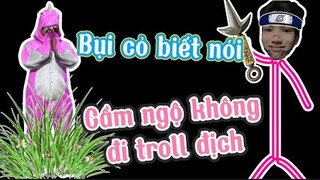 Cầm ngộ không hoá bụi cỏ troll địch trong FreeFire | Chú Xám #shorts