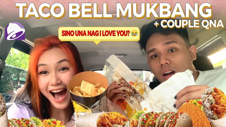 SINO UNANG NAG I LOVE YOU? TACO BELL MUKBANG + COUPLE HOT QUESTIONS | GABBY ANTONIO