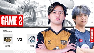 DEWA UNITED ESPORTS vs EVOS GLORY | Regular Season Week 7 Day 3 | Game 2 | #MPLIDS13