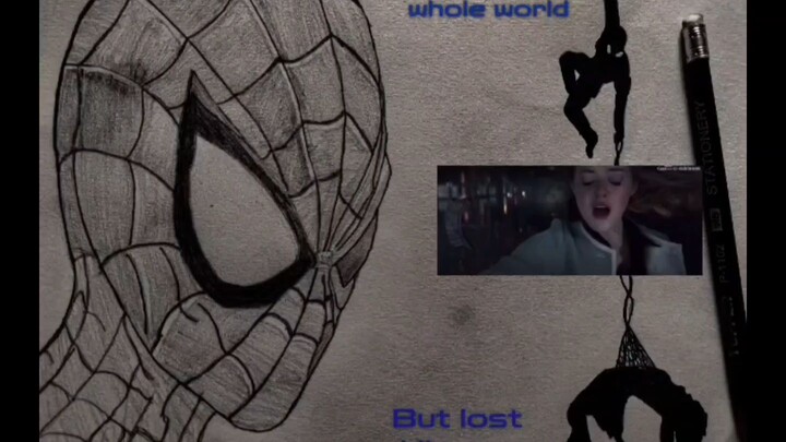 I couldn't save her..." 💔 An emotional sketch of one of Spider-Man's most heartbreaking moments. Ra