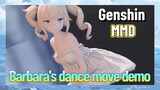 [Genshin  MMD]  Barbara's dance move demo