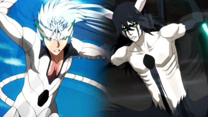 Grimmjow: Let me tell you the consequences of stealing someone else's prey Ulquiorra