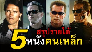 สรุปรายได้หนัง Terminator 1-5 ( หนัง ฅนเหล็ก )