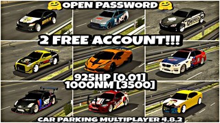 || Free Account Giveaway || Open Password || Car Parking Multiplayer 4.8.2