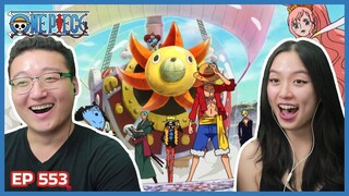 FRIENDS OR FOES?! 😁 THE STRAW HATS ARRIVE! | One Piece Episode 553 Couples Reaction & Discussion