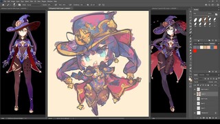 1439 - Mona / Genshin Impact / Color 3-5