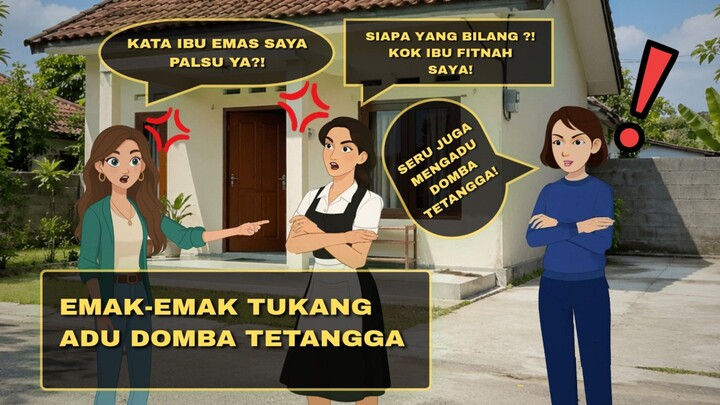 AZAB MULUT EMBER! EMAK-EMAK TUKANG ADU DOMBA BERAKHIR JADI SAMPAH MASYARAKAT - KARTUN ANIMASI DRAMA