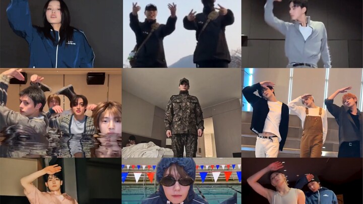 Mọi người cùng ủng hộ BTS nào! Bơi~ bơi~ Còn ai chơi trò trừu tượng nữa không?!