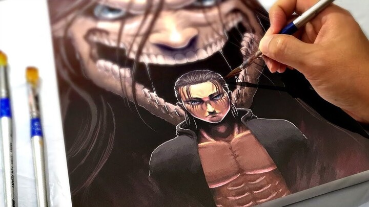 What if the two-dimensional character came to reality? Attack on Titan Alan Hyper-Realistic Portrait [ARI Manga]