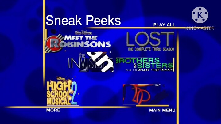 Sneak Peeks Menu to Underdog 2007 DVD (September 18, 2007 version)