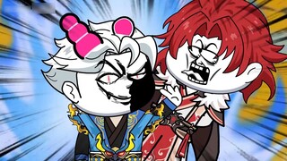 The king was frightened to the point of kneeling and begging for mercy.