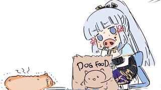 【提瓦特幼儿园】小绫华不小心把太郎丸的食物吃掉了，不过似乎挺好吃的【原神声漫】