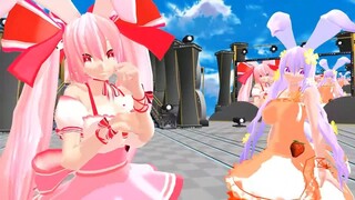 【mmd di gi charat】ラ・ビ・アン・ローズ＆うさだあかりでカラフル×メロディ