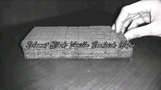 Camilan Selamat Black Vanilla Sandwich Wafer