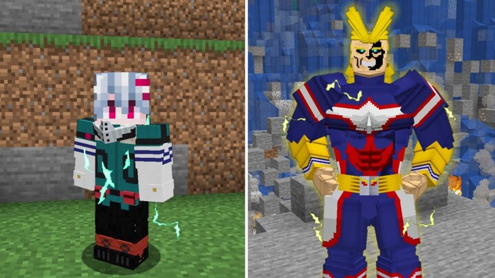 เมื่อได้รับพลัง!? One For All ของ All Might | Minecraft