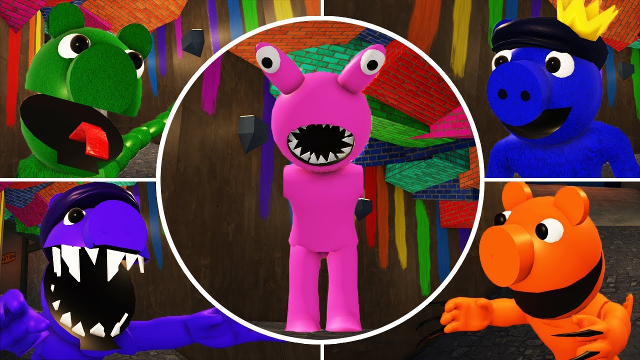 All Morphs + All NEW Jumpscares New Characters in Rainbow Friends