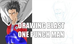 [Fanart] Speed Drawing Blast Hero Rank 1 | One Punch Man