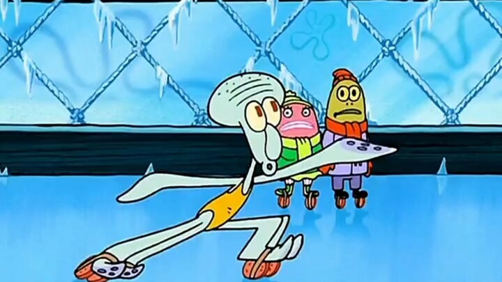 Krusty Krab telah menjadi arena seluncur es?