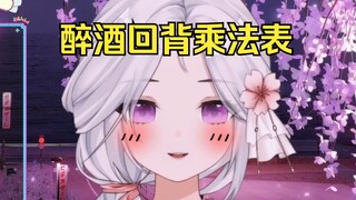 到底是哪个混蛋趁我喝醉后让我背九九乘法表啊！