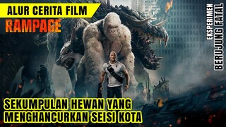 PERSAHABATAN MANUSIA DAN GORILLA || Alur cerita film RAMPAGE (2018)