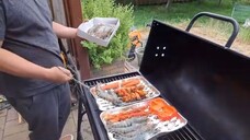ASMR BARBEQUE MUKBANG (Eating Sounds & Soothing Grill Sounds)