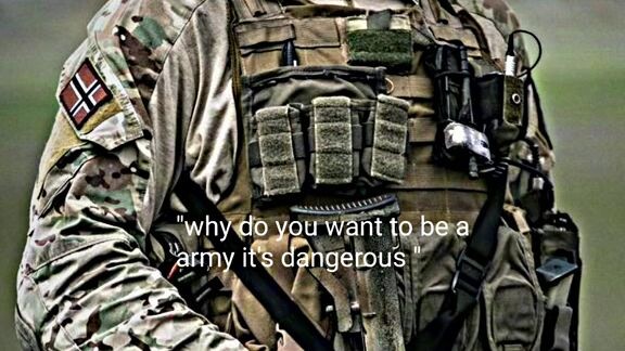 but soo you interes be an a army