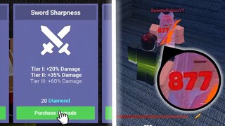 What Does Sword Sharpness Do To The *RAGE BLADE* In ROBLOX BEDWARS?