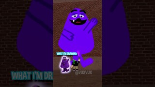 I DREW GRIMACE… and he gave me his SHAKE 😱 #roblox #shorts
