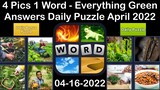4 Pics 1 Word - Everything Green - 16 April 2022 - Answer Daily Puzzle + Bonus Puzzle