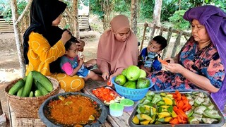 Auto NGARUYY, Ngidam Jangan Nonton, Rujak Mangga Muda, Jambu Batu, Timun, Pepaya, Pedesnya NAMPOL