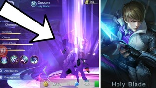 New assassin Hero "GOSSEN" the HOLY Blade - Mobile Legends