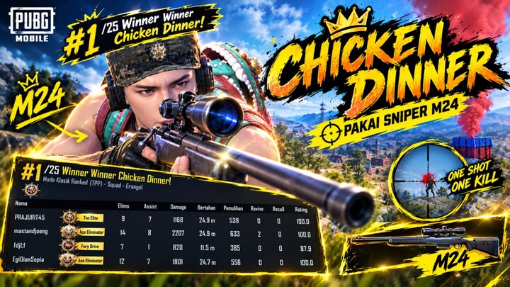 Chicken dinner pakai m24!!!