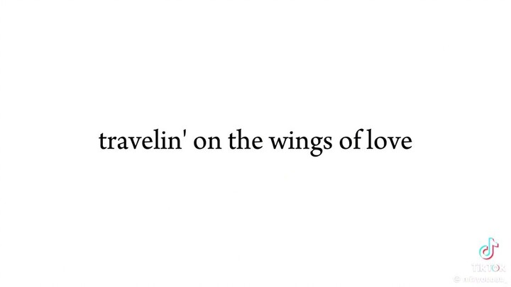 on the wing's of love