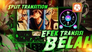 Cara membuat efek Belah atau split transition amv di Kinemaster