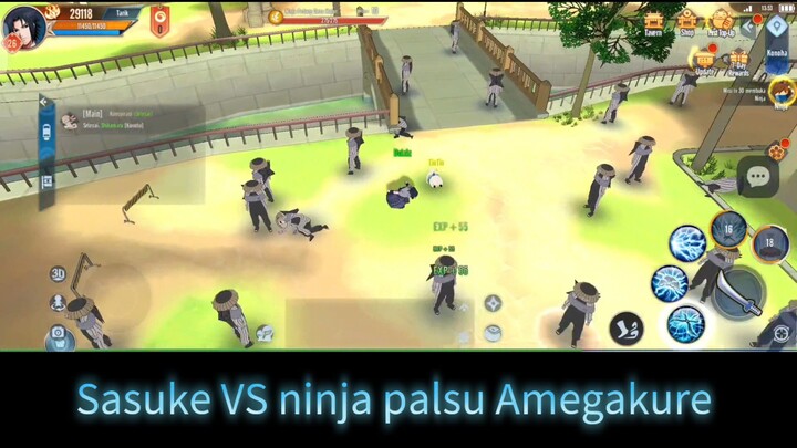 Maen game naruto: Dapet misi dari shikamaru untuk melawan ninja ninja palsu dari Amegakure