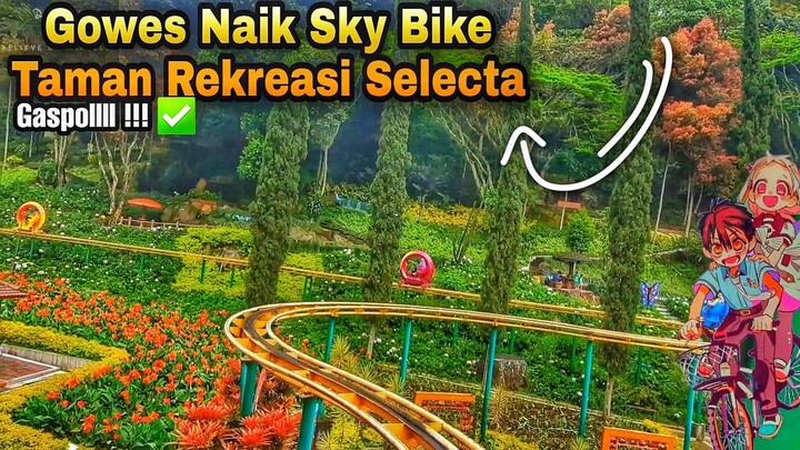 Riding Sky Bike at Selecta Recreational Park Batu Malang Vlog