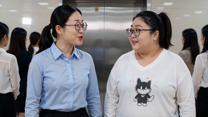ลิฟต์เฉพาะผู้หญิง น้ำหนักเกินแต่กลับไม่มีใครลง【AI โปรดิวเซอร์ทุกคน】