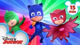 PJ Masks ALL Music Videos Compilation | 15 Minute Compilation | PJ Masks | @disneyjunior