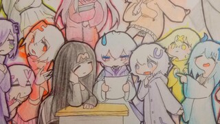 【Hand-drawn frame-by-frame meme】When physics formulas are a group of girls❤️~~Would you like it? ~❤️