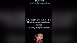 DUET ME: YOU'RE THE GREEN LINE. POV: Threatening your childhood friend to marry you. fyp duet pov voiceacting