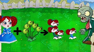 Plant vs Zombies : Cattail World MODE + Kiss Missy + Poppy playtime - Pvz HARD MOD 2022 COMPILATION