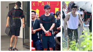 Xiao Zhan appeared with strong chest muscles and went to discuss with the script team after work