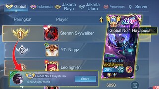 THANK YOU MOONTON FOR THIS BADGE ! FINALLY TOP 1 GLOBAL HAYABUSA !