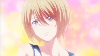 Akane says squeeze it gently, then hugs him | Megami no Cafe Terrace
