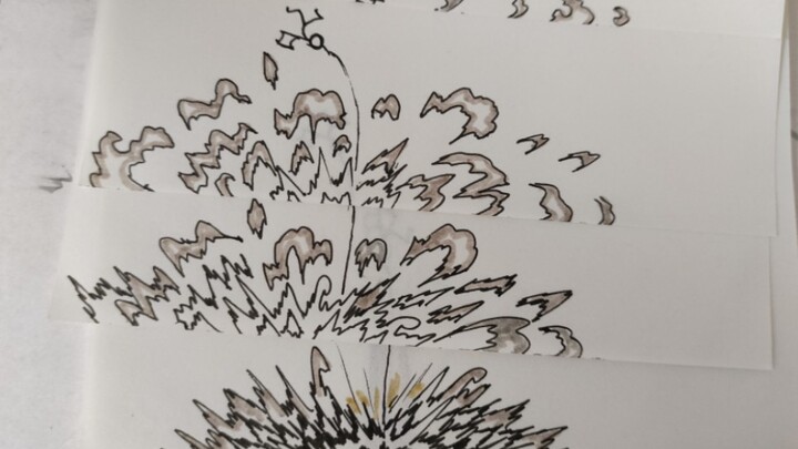 [All Breathing of the Rocks Techniques] Hand-Drawn Animation Demonstration: Rock Breathing Forms 1–5