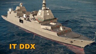 Modern Warships: new ship IT DDX in action. Alpha test
